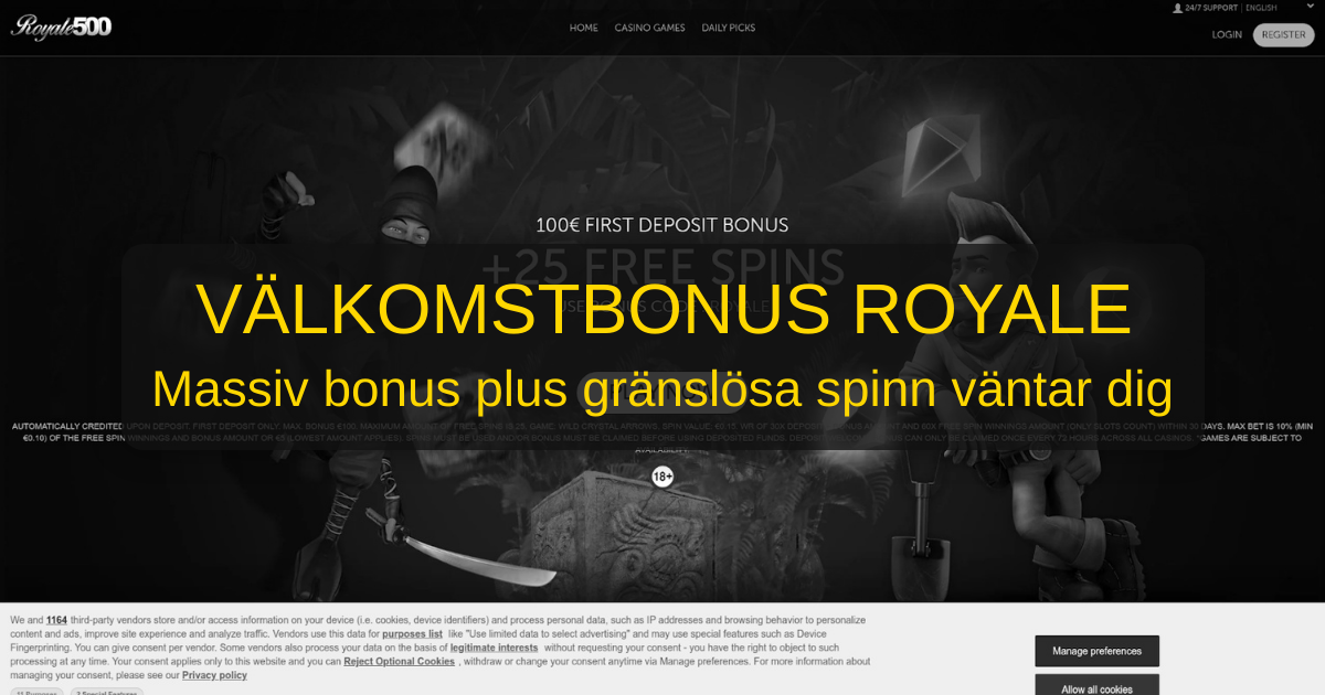 Royale500 Casino för svenska spelare